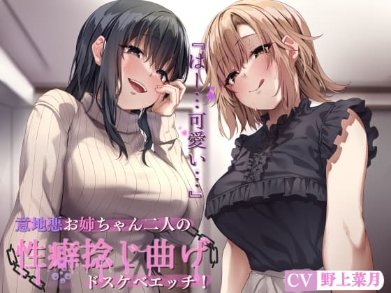 意地悪お姉ちゃん二人の性癖捻じ曲げドスケベエッチ! ～近所のお姉ちゃん二人にエロいじめで性癖めちゃくちゃにされる話～ cover
