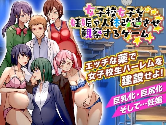 女子校女子を妊娠や人体改造させ観察するゲーム cover