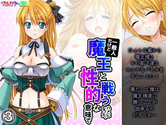一般人だけど魔王と戦うハメになった、性的な意味で 3巻 cover
