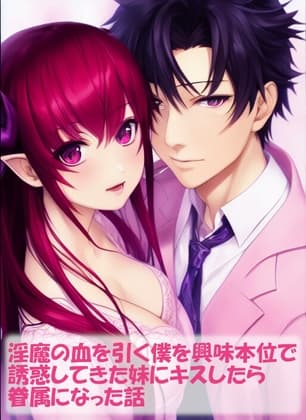 淫魔の血を引く僕を興味本位で誘惑してきた妹にキスしたら眷属になった話 cover