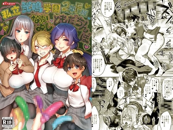 私立弐鳴学園2年F組なかよしともだちんぽ cover