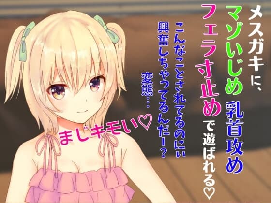 メ○ガキにマゾいじめ乳首攻めフェラ寸止めで遊ばれる☆最後はカウントダウンフェラでフィニッシュ☆ cover