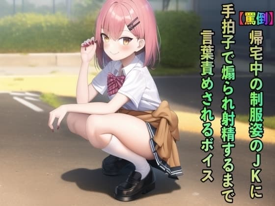 【罵倒】帰宅中の制服姿のJKに手拍子で煽られ射精するまで言葉責めされるボイス cover