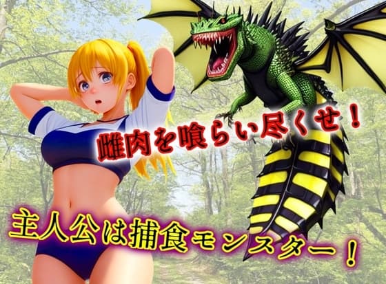 雌肉捕食!ビードラゴン(1)獲物の口内に毒針を挿し込み神経毒で動けなくなった少女の肉を貪り喰うハードヴォア作品 cover