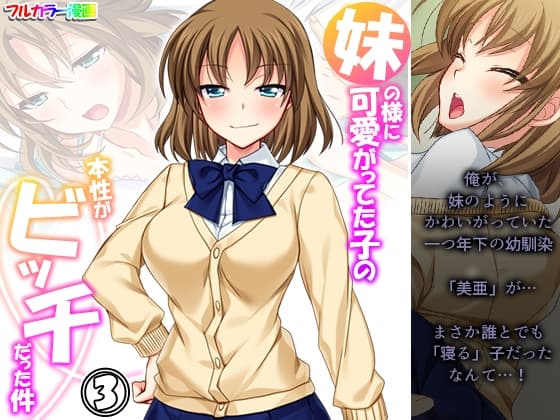 妹の様に可愛がってた子の本性がビッチだった件 3巻 cover