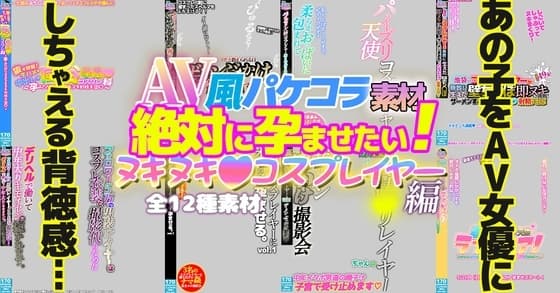 AV風パケコラ素材「絶対に孕ませたい!ヌキヌキコスプレイヤー」編 cover