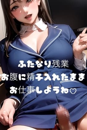 【逆転シチュ】ふたなり残業 お腹に精子入れたままお仕事しよ cover