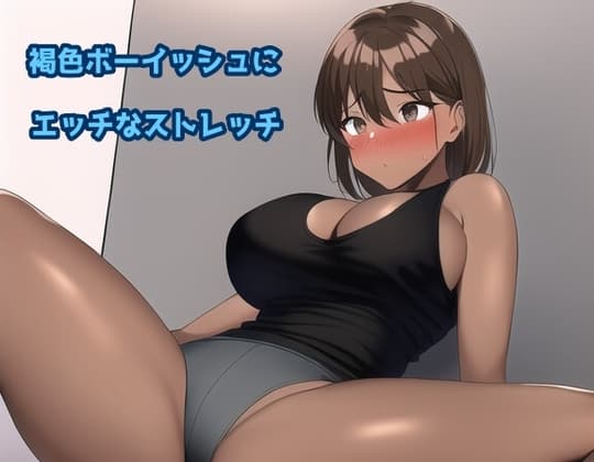 褐色ボーイッシュにエッチなストレッチ cover