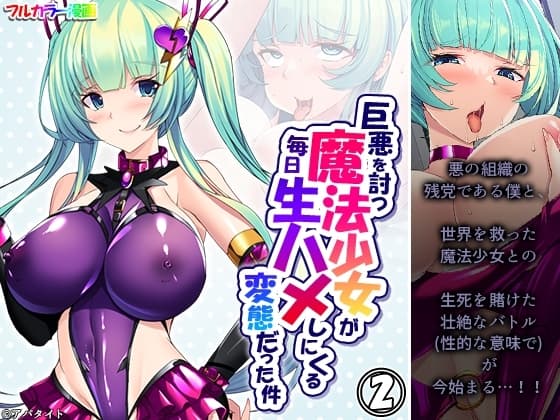 巨悪を討つ魔法少女が毎日生ハメしにくる変態だった件 2巻 cover