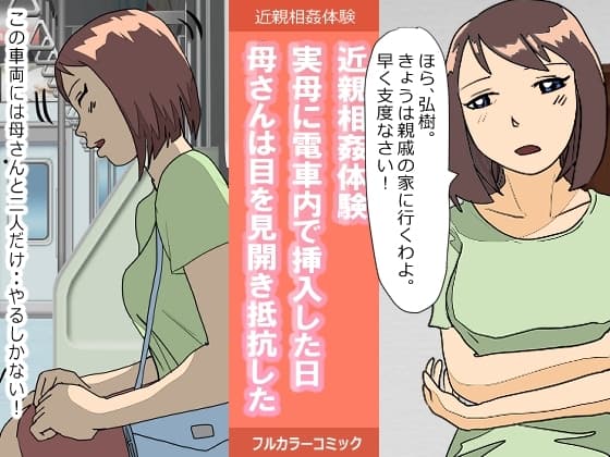近親相○体験・実母に電車内で挿入した日・母さんは目を見開き抵抗した cover