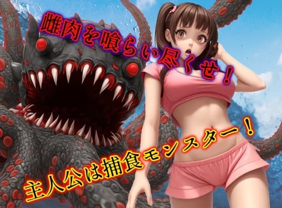 雌肉捕食!クラーケン(2)人喰いモンスターがとにかく少女を喰いまくるvore丸呑み作品 cover