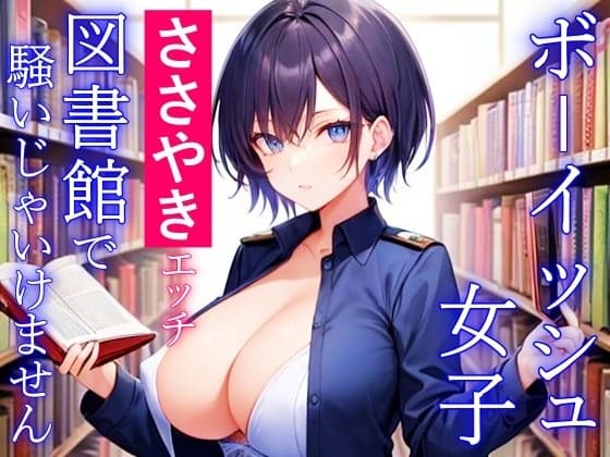 ボーイッシュ女子のささやきエッチ～図書館で騒いじゃいけません～ cover