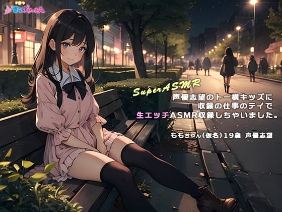 【SuperASMR】声優志望のトー横キッズに収録の仕事のテイで生エッチASMR収録しちゃいました。 cover