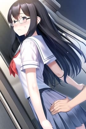 真面目な委員長が理不尽に処女を奪われてクソ親父の性奴○になる cover