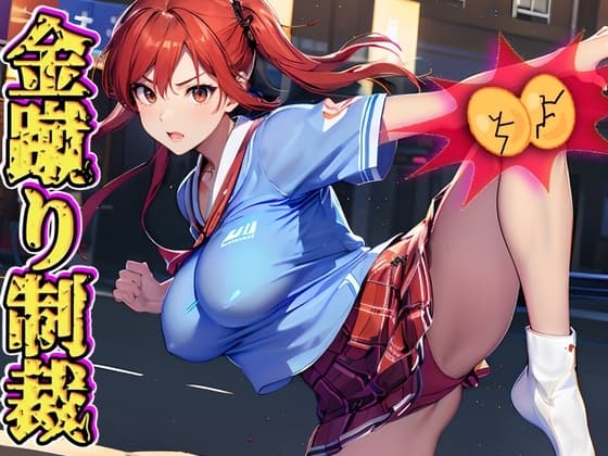 露出狂を返り討ち、サッカー部女子の玉責め制裁! cover