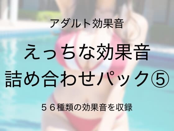[アダルト効果音素材]えっちな効果音詰め合わせパック5[著作権フリー] cover