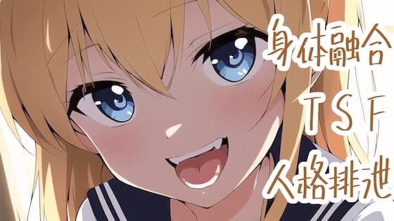 ギャルとオタクくんが身体融合してTSFする話と人格排泄される話 cover