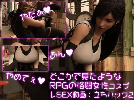 どこかで見たようなRPGの格闘女性コスプレSEX:座位バック2 cover
