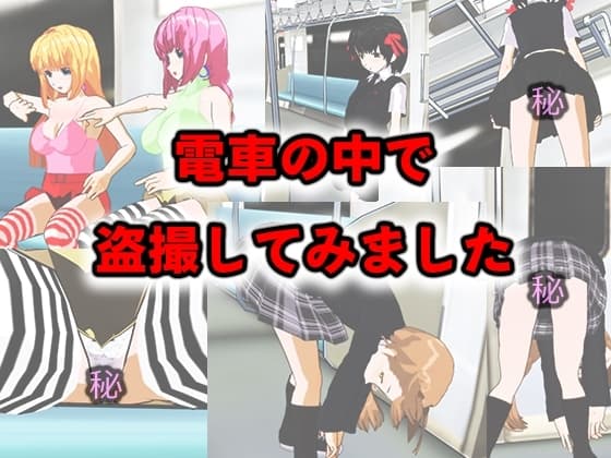 電車の中で盗撮してみました cover