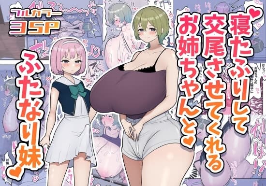 寝たふりして交尾させてくれるお姉ちゃんとふたなり妹 cover