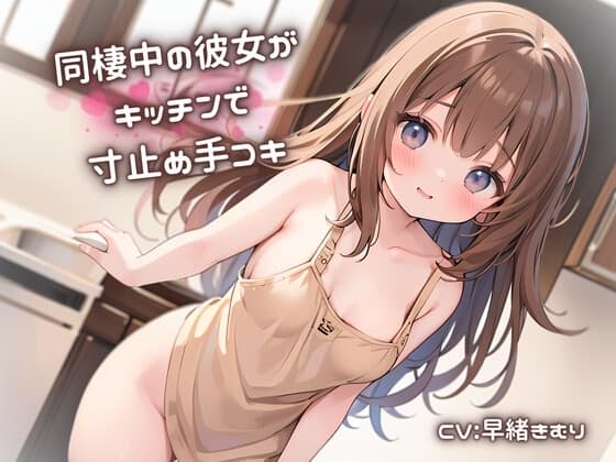 同棲中の彼女がキッチンで寸止め手コキ cover