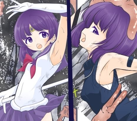 腹パンされ変身が解けた隙を突かれ膣から卵を植え付けられるセ◯ラーサターン cover