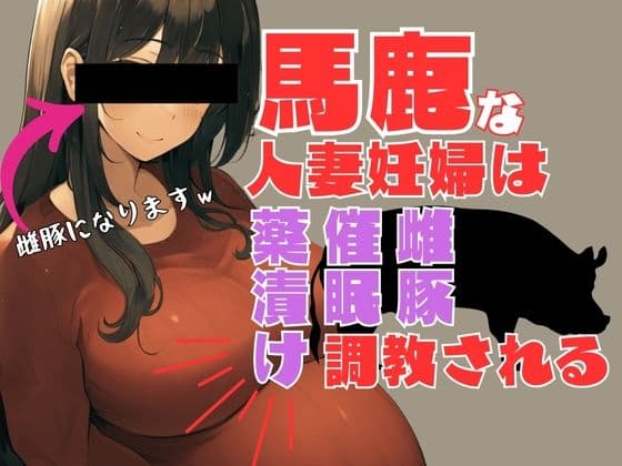 馬鹿な人妻妊婦は薬漬け催○雌豚調教される cover