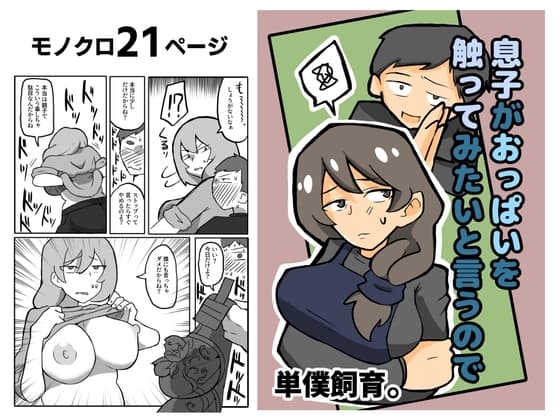 息子がおっぱいを触ってみたいと言うので cover