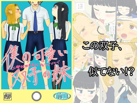 僕の可愛い双子の妹 二卵性双生児とリビングソファで 前編 cover