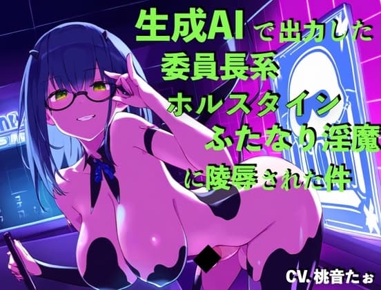 生成AIで出力した委員長系ホルスタインふたなり淫魔に陵○された件 cover