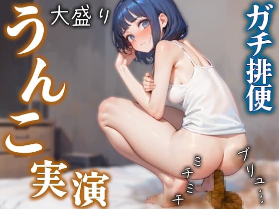 【ブリュブリュ排便・おなら】実演ブチュブチュうんこ音声♪ うんこでぐちゃぐちゃのアナルASMR お腹痛くてトイレに飛び込むガチ排便は抜ける♪ cover
