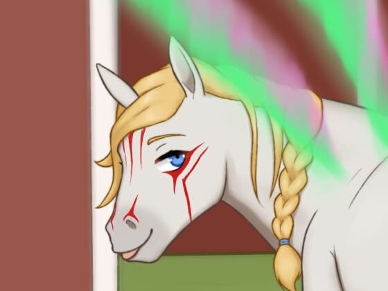 Sexy mythical beast stories: Moment of peace with your valkyrie horse cover