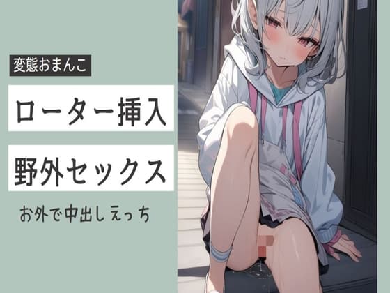 お外でローター挿入○リまんこを開いてくちゅくちゅオナニー最後はおちんぽおねだりで野外中出しセックス cover