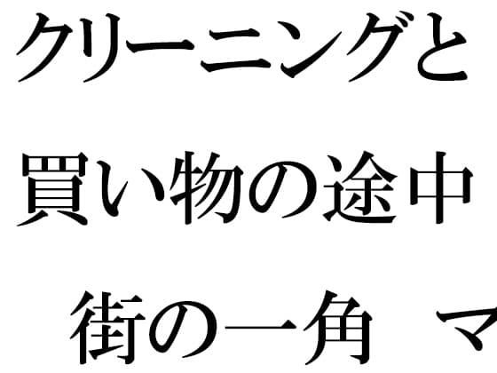 クリーニングと買い物の途中 街の一角 マンション軒先での出会い cover