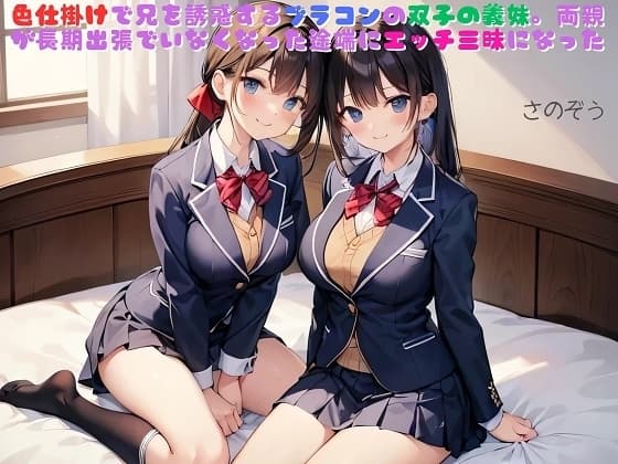 【隙間の文庫】色仕掛けで兄を誘惑するブラコンの双子の義妹。両親が長期出張でいなくなった途端にエッチ三昧になった cover