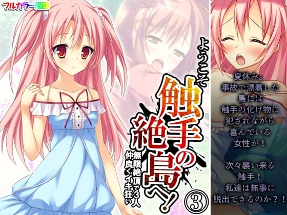 ようこそ触手の絶島へ!無限絶頂で3人仲良くイキ狂い 3巻 cover