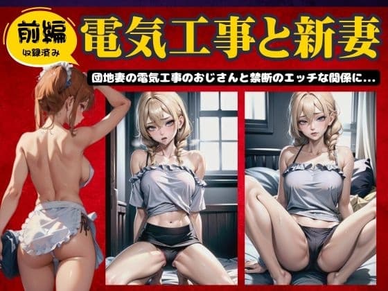 【前編】電気工事と新妻～団地妻の電気工事のおじさんと禁断のエッチの関係に～ cover