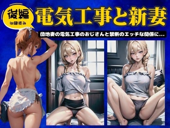 【後編】電気工事と新妻～団地妻の電気工事のおじさんと禁断のエッチの関係に～ cover