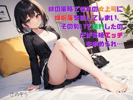【隙間の文庫】姉の策略で憧れの女上司に婚姻届を渡してしまい、その勢いで婚約したのだが毎晩エッチを求められ… cover