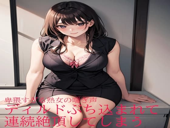 卑猥すぎる熟女の喘ぎ声 ディルドぶち込まれて連続絶頂してしまう cover