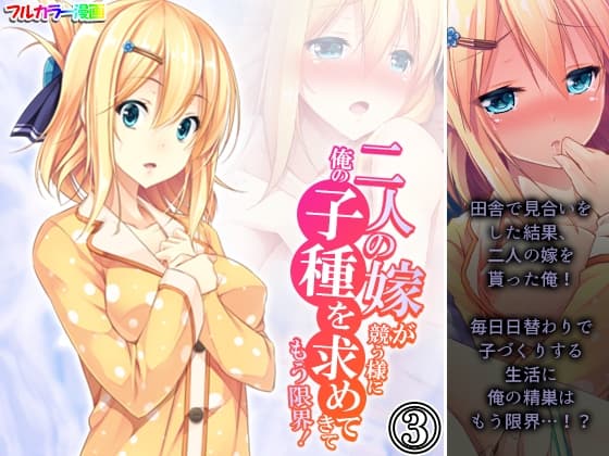 二人の嫁が競う様に俺の子種を求めてきてもう限界! 3巻 cover