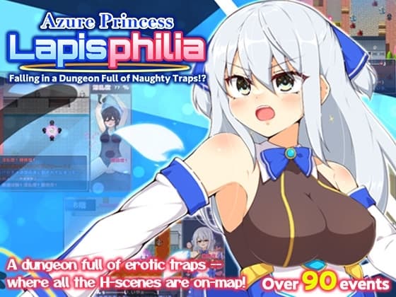 [ENG TL Patch] Azure Princess Lapisphilia -Falling in a Dungeon Full of Naughty Traps!?- cover