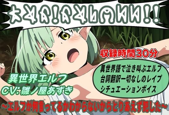 エルフが何言ってるかわからないからとりあえず犯した cover