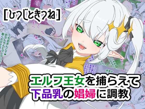 エルフ王を捕らえて下品乳の娼婦に調教 cover