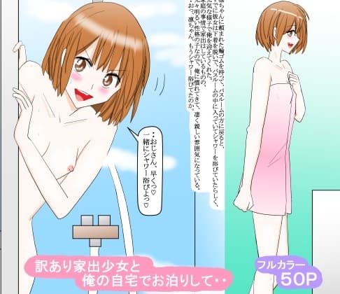 訳あり家出少女と俺の自宅でお泊りして・・ cover