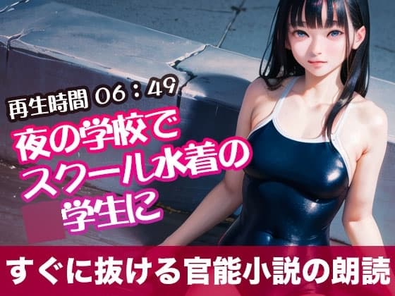 夜の学校でスクール水着の◯学生に【すぐに抜ける官能小説の朗読】 cover