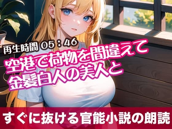 空港で荷物を間違えて金髪白人の美人と【すぐに抜ける官能小説の朗読】 cover