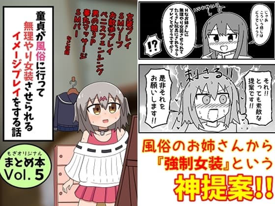 童貞が風俗に行って無理やり女装させられるイメージプレイをする話 まとめ本 Vol.5 cover