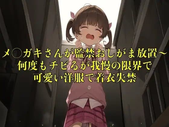【おしっこ我慢】メ◯ガキさんが監禁おしがま放置〜何度もチビるが我慢の限界で可愛い洋服で着衣失禁 cover