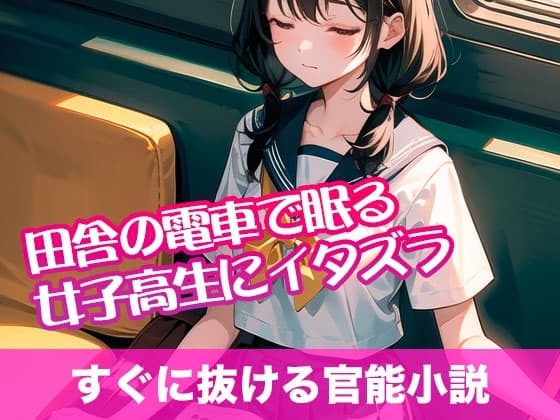 田舎の電車で眠る女子高生にイタズラ【すぐに抜ける官能小説】 cover
